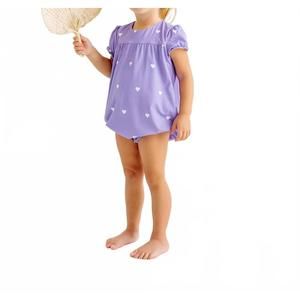 NEW THE BEAUFORT BONNET COMPANY toddler blythe bathing suit in purple